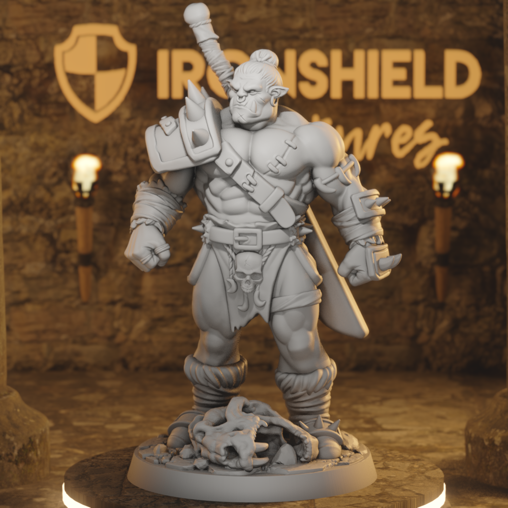 Nadug Half Orc Warrior Fighter Barbarian