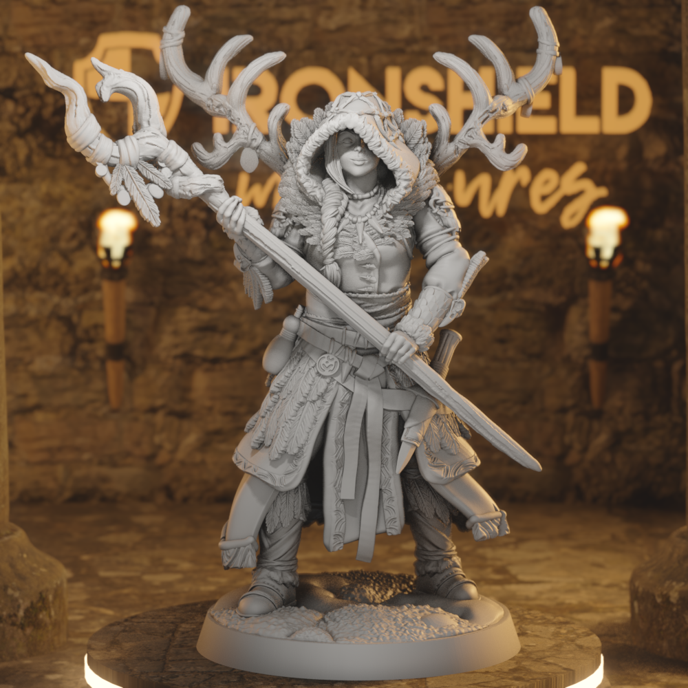 Neirikki – Antlered Forest Oracle Druid