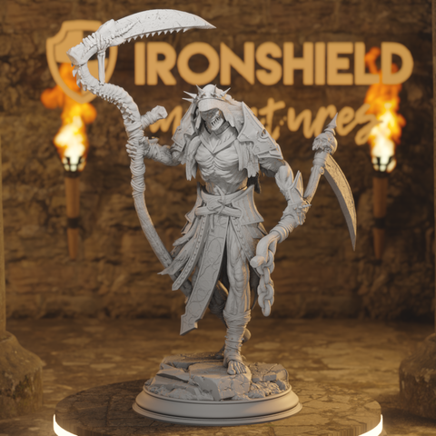Norminos the Flesh Reaper - Undead Twin-Scythe Plague Lord of Idinhelieth