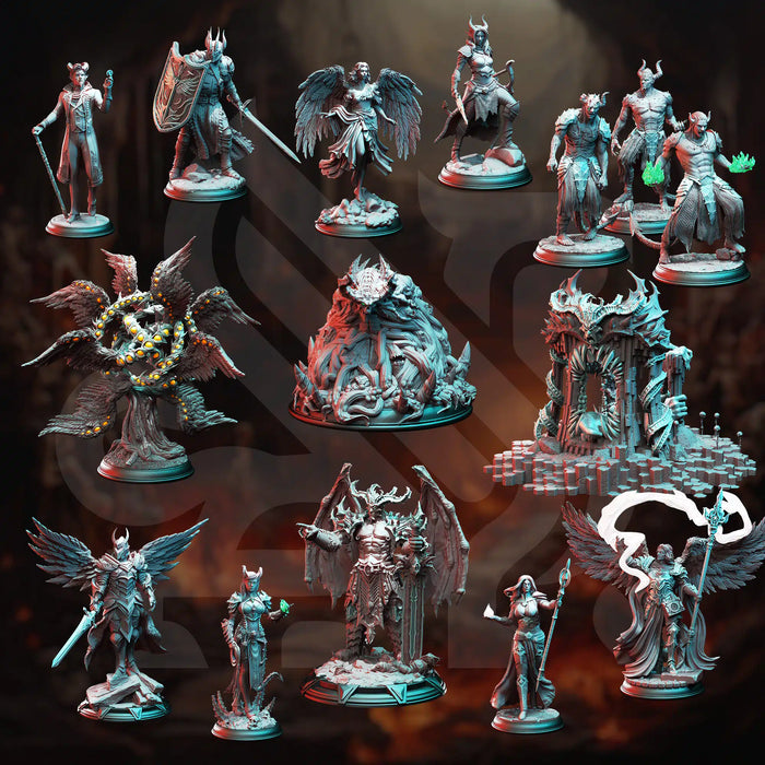 Jenseits von Himmel und Hölle – DND 5e Starter-Kampagne – Komplettset mit 15 Figuren 