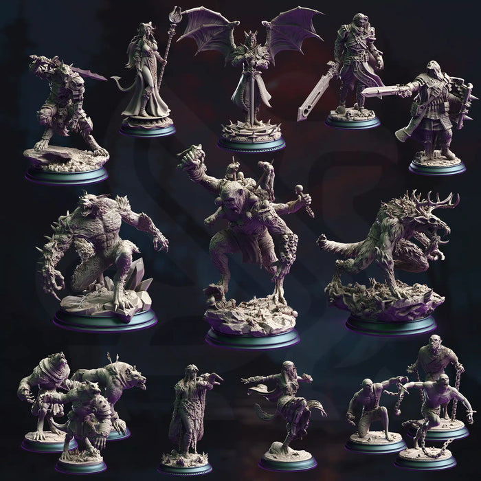 Bound in the Bloodmoon – DND 5e Starter-Kampagne – Komplettset mit 16 Figuren + Karten + Charakterbögen D&amp;D 