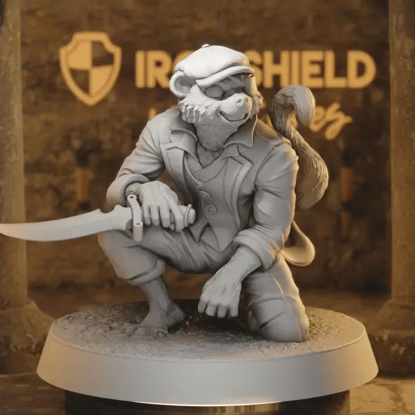 One Eyed Timmy DnD miniature 360 turntable animation