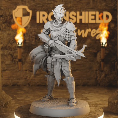 Orcwretch 3 Orc Ranger DnD miniature 3D printed resin tabletop RPG figure
