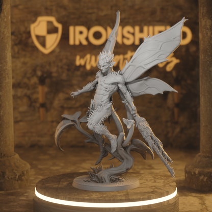 Osseous Knight 2 Fey Knight DnD miniature 3D printed resin tabletop RPG figure