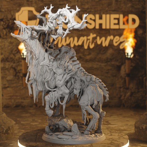Pallbearer of Ithandruin - Antlered Undead Stag-Centaur Fey Wraith of the Whisperwood
