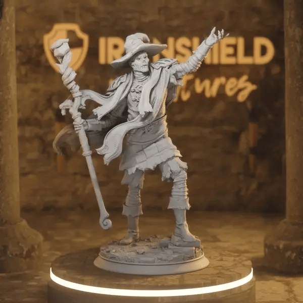 Progressed A DnD miniature 360 turntable animation