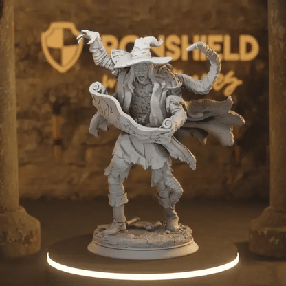 Progressed B DnD miniature 360 turntable animation