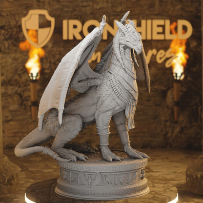 Ramulek - Dragon Guardian Ancient Keeper of Ruins DnD miniature 3D printed resin tabletop RPG figure