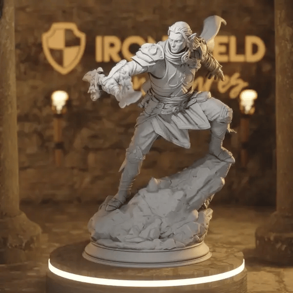 Reyvith DnD miniature 360 turntable animation