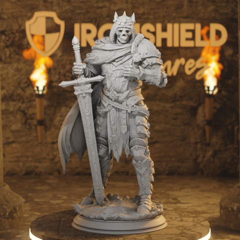 Ridan the Everlasting - Undead Velgaryn Colossal King Crowned Skeleton Boss