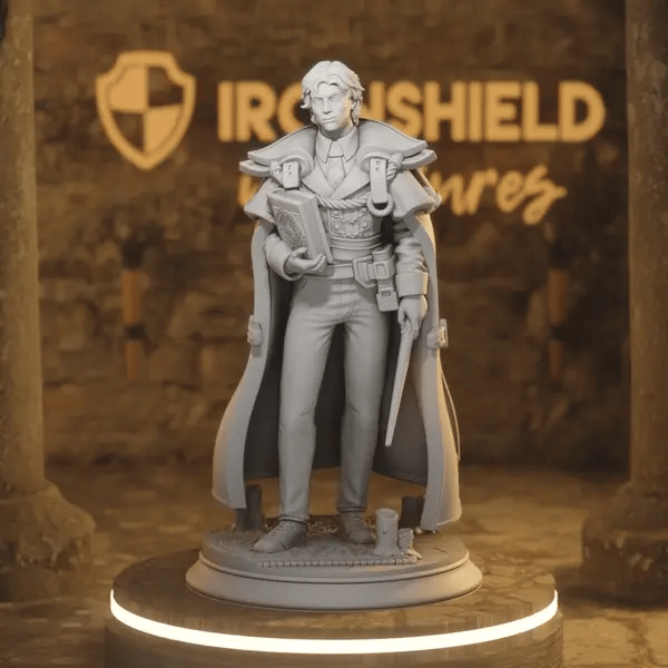 Robin Presner DnD miniature 360 turntable animation