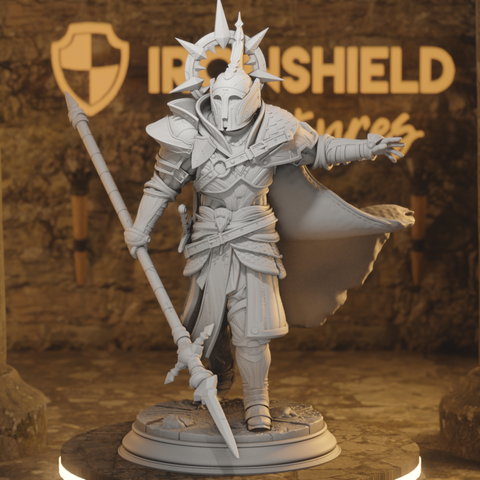 Roland Dutiful Bodyguard Knight Paladin Figure dnd + BONUS print 3d 14k miniature Gift Idea mini | Dungeons & Dragons | Tabletop | DM Stash