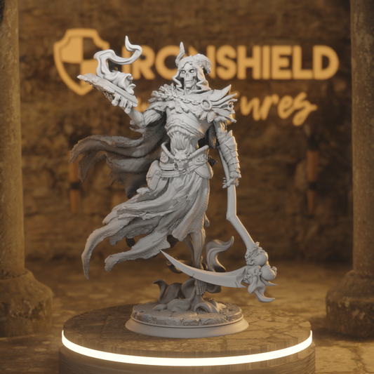 Siltharis Undead Wizard DnD miniature 3D printed resin tabletop RPG figure