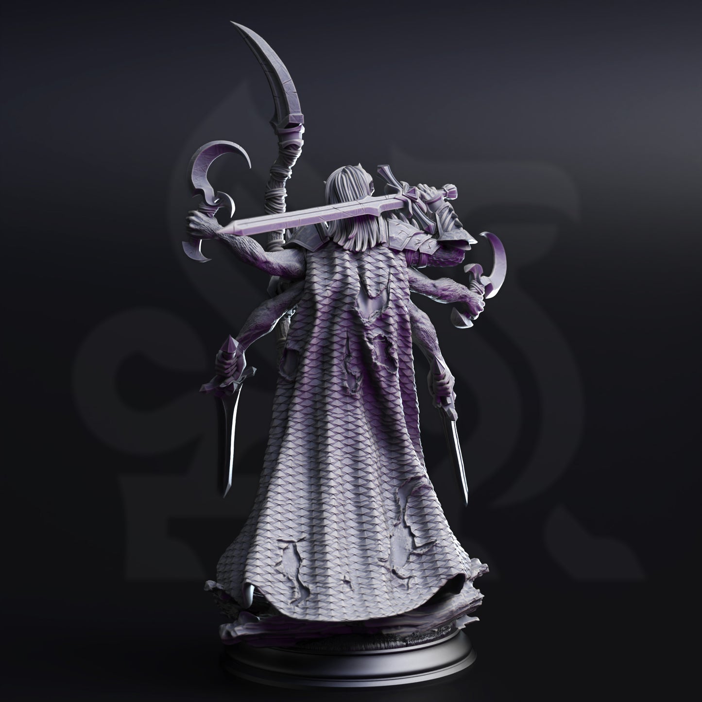 Siltrak'thos – Knight Six-Armed Drow Warlord
