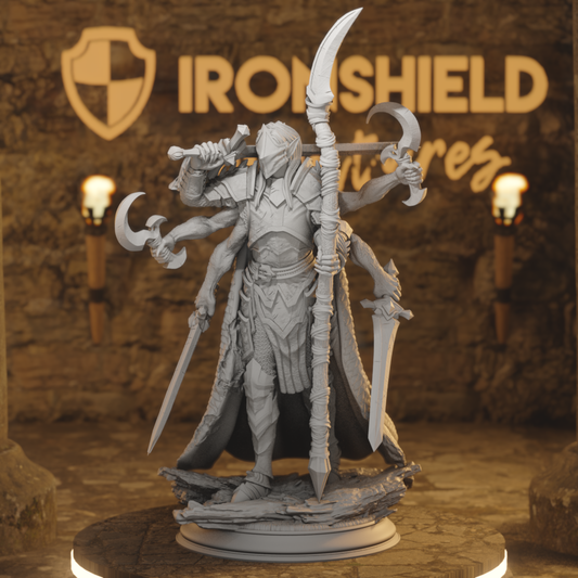 Siltrak'thos – Knight Six-Armed Drow Warlord
