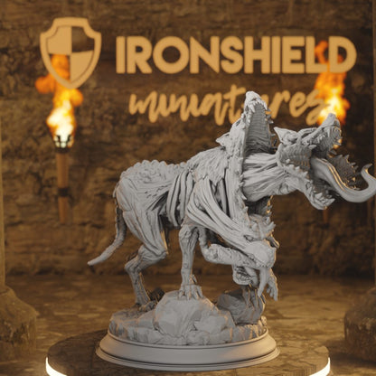Slagsting - Shapeshifted Blood Hounds Cursed Pack DnD miniature 3D printed resin tabletop RPG figure