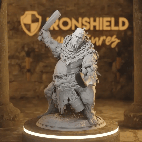 Sown One DnD miniature 360 turntable animation