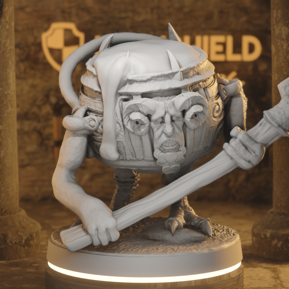Striding Cauldron 3 Construct DnD miniature 3D printed resin tabletop RPG figure