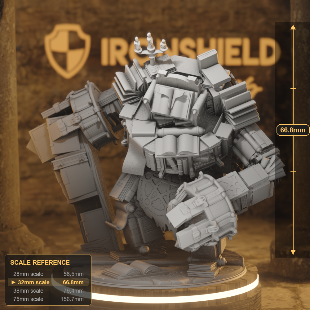 The Forbidden Section Construct DnD miniature 3D printed resin tabletop RPG figure