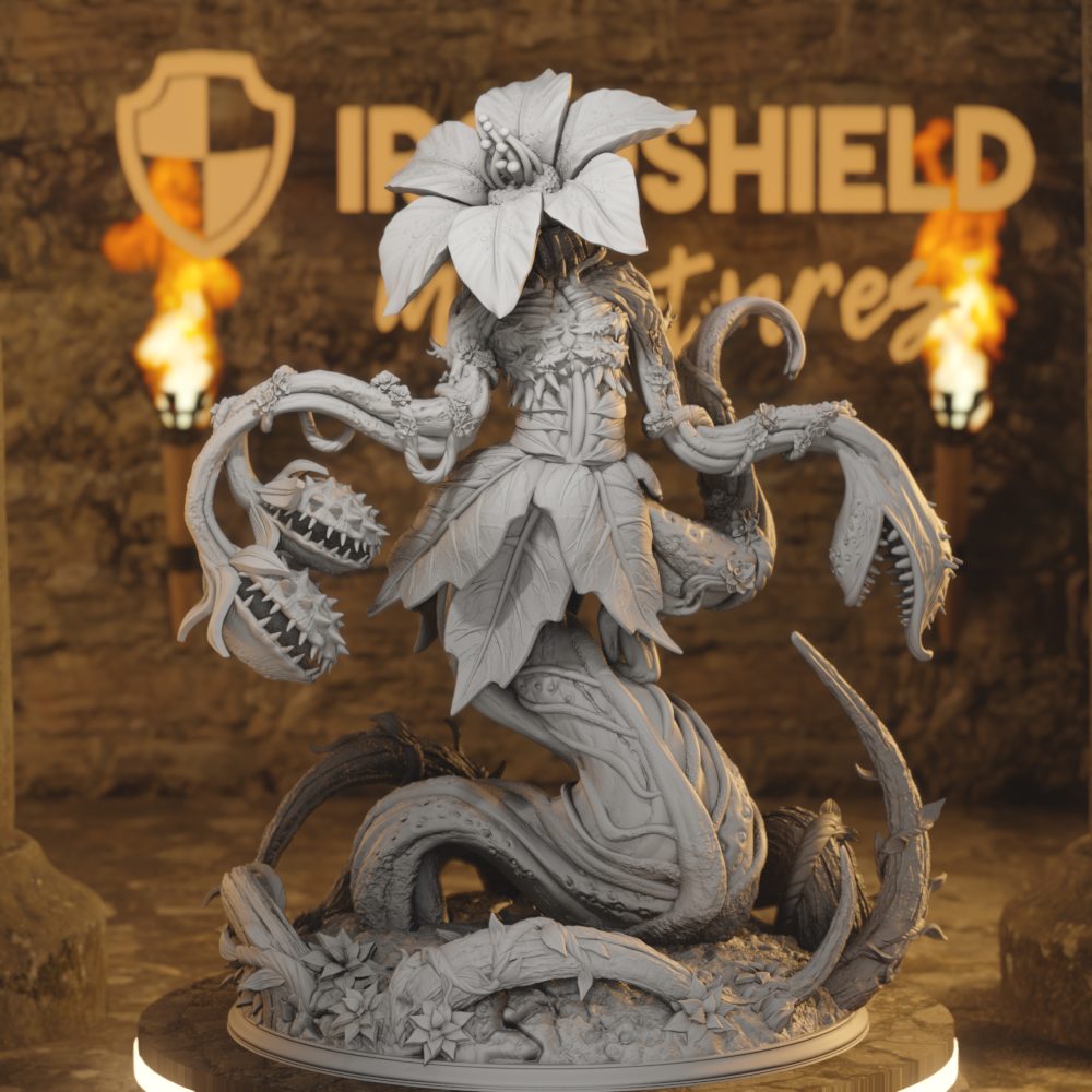 The Thornmother - Fey Druid Corrupted Forest Sentinel DnD miniature 3D printed resin tabletop RPG figure
