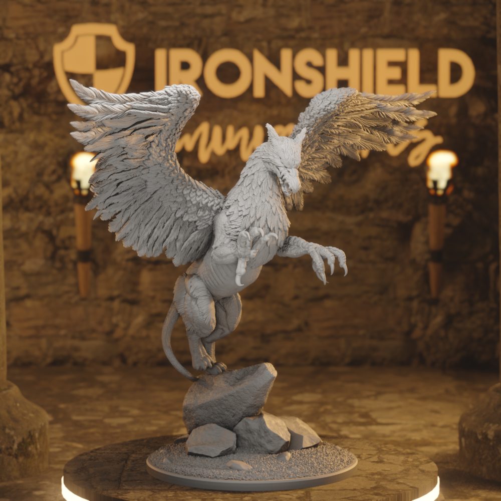 Thyralmir Celestial Druid DnD miniature 3D printed resin tabletop RPG figure