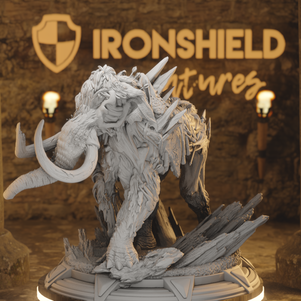 Frozen Undead Mammoth Beast Monster - Tjornir
