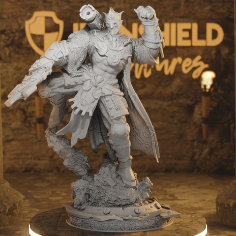 Half-Orc Artificer - Tomas Lumens Gun
