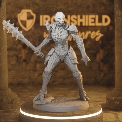 Unearthed Forgeborn 5 Construct Fighter DnD miniature 3D printed resin tabletop RPG figure