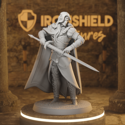 Vaelyx Shadow Warlock 1 Elf Warlock DnD miniature 3D printed resin tabletop RPG figure
