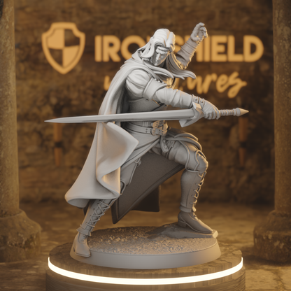 Vaelyx Shadow Warlock 2 Elf Warlock DnD miniature 3D printed resin tabletop RPG figure
