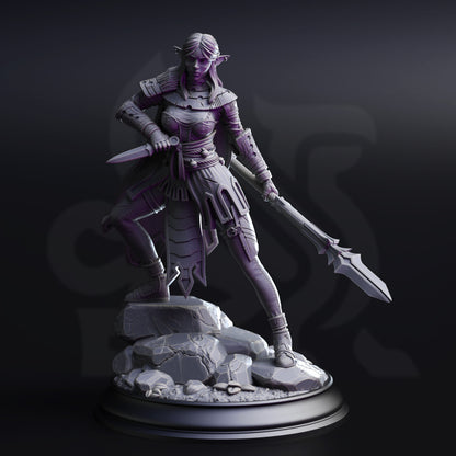 Vixa – Drow Warrior Huntress Pathfinder