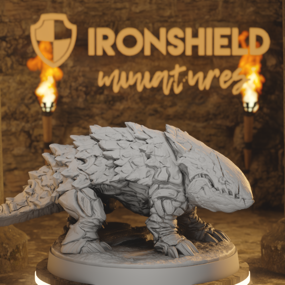 Wasteland Bulette 2 Monstrosity DnD miniature 3D printed resin tabletop RPG figure