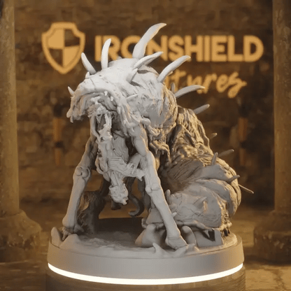 Whispering Worm 3 DnD miniature 360 turntable animation