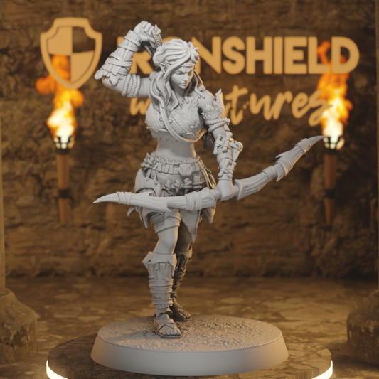 Whisperwood Ranger 5 Elf Ranger DnD miniature 3D printed resin tabletop RPG figure