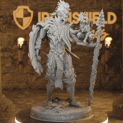Zelafel Fighter Defender Monster Fey DnD miniature 3D printed resin tabletop RPG figure