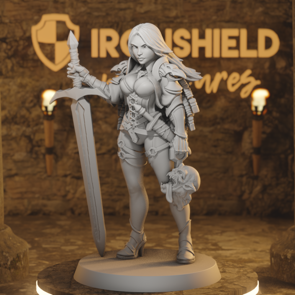 Zirila Female Monster Hunter Paladin Fighter Girl