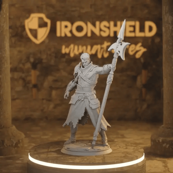 Andrek DnD miniature 360 turntable animation