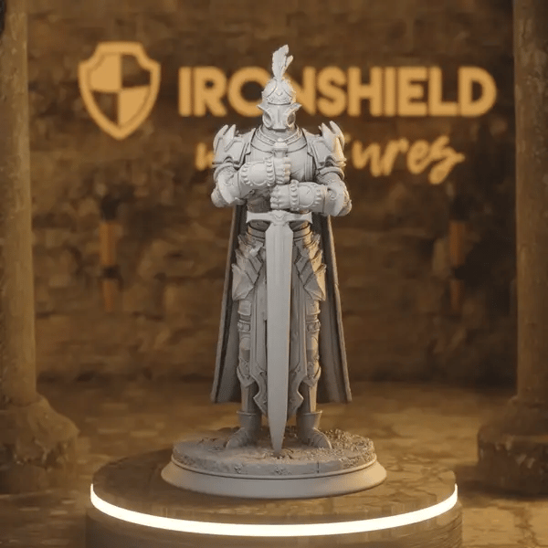 Arcane Armour A DnD miniature 360 turntable animation