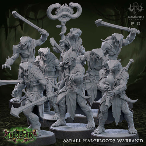 Ssrall Set Lizard Warriors 8 Figures