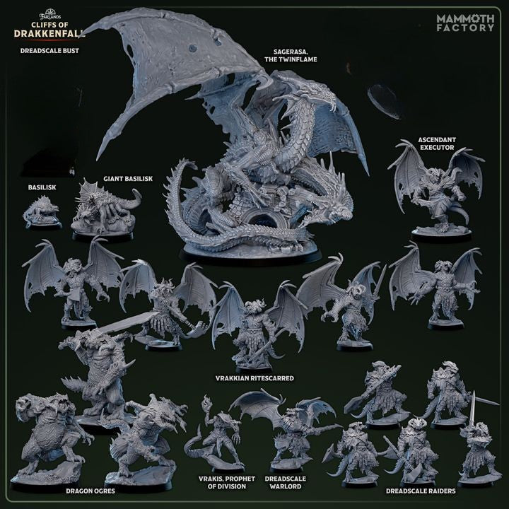 Cliffs of Drakkenfall - DND 5e Starter Campaign - Full Set 19 Figures + Maps