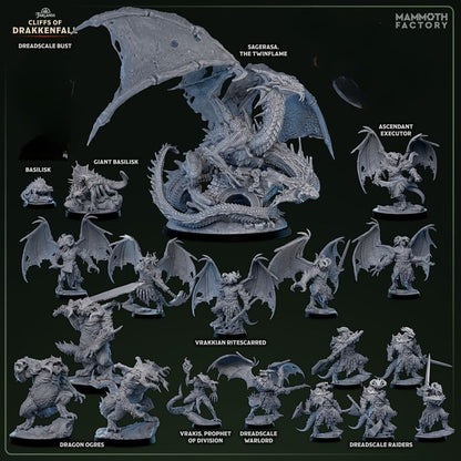 Cliffs of Drakkenfall - DND 5e Starter Campaign - Full Set 19 Figures + Maps