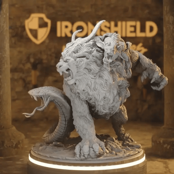Capricalion DnD miniature 360 turntable animation