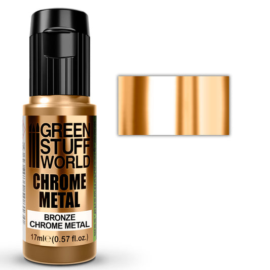 Green Stuff World Chrome Metal Paint - BRONZE COLOR 17ml