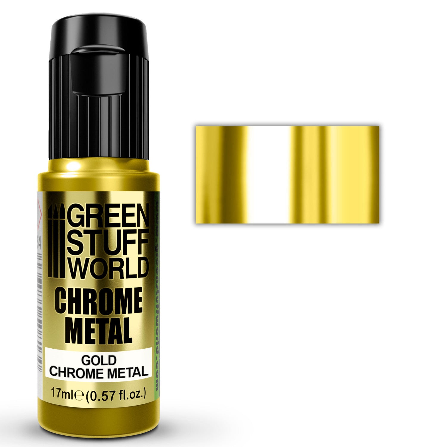 Green Stuff World Chrome Metal Paint - GOLD COLOR 17ml