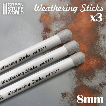 Green Stuff World Weathering Sticks 8mm (set 3pc)