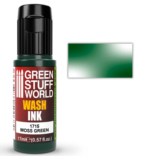 Green Stuff World Paint Pot - WASH MOSS GREEN 17ml