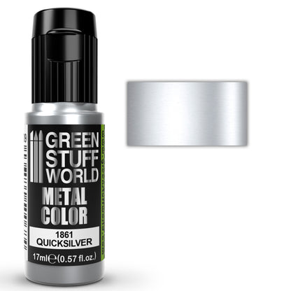Green Stuff World Acrylic Metal Paint - QUICKSILVER 17ml