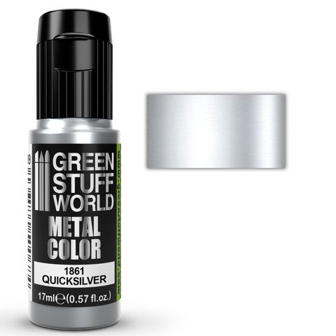 Green Stuff World Acrylic Metal Paint - QUICKSILVER 17ml