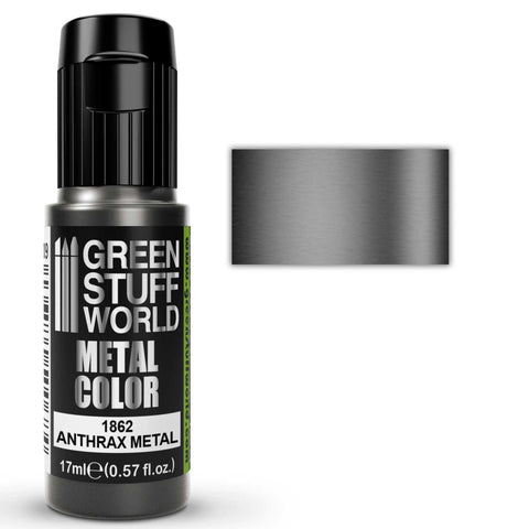 Green Stuff World Acrylic Metal Paint - ANTHRAX METAL 17ml
