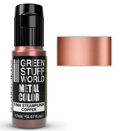 Green Stuff World Acrylic Metal Paint - STEAMPUNK COPPER 17ml